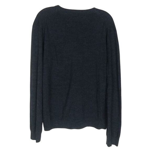 Express Blue Merino Wool Sweater Men's Size XL/TG V-Neck Long Sleeve - Picture 5 of 5